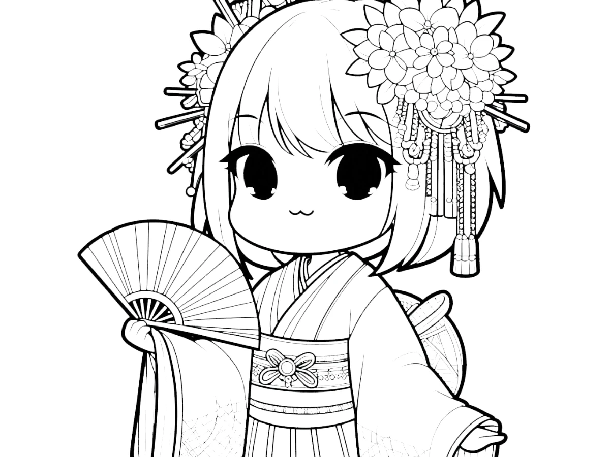 image pour coloriage Gacha Life enfant