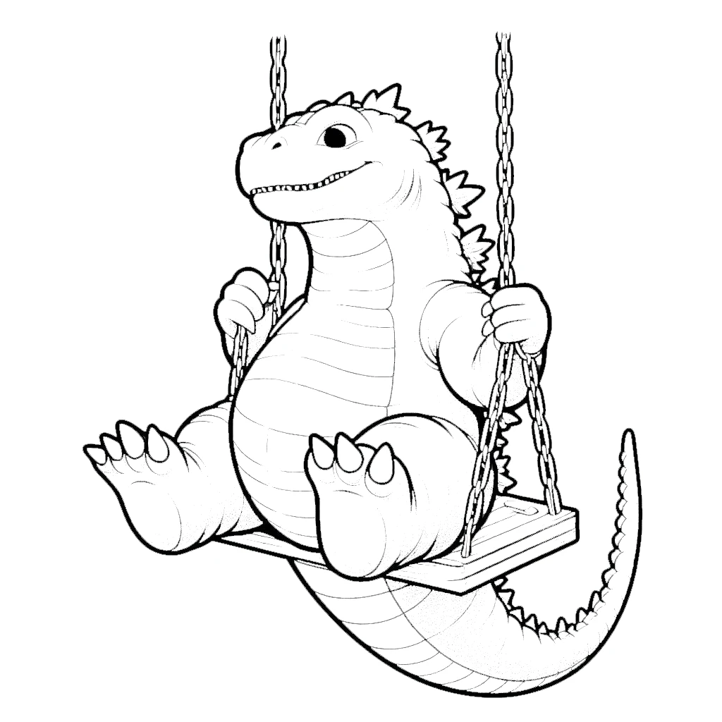 télécharger coloriage Godzilla gratuit