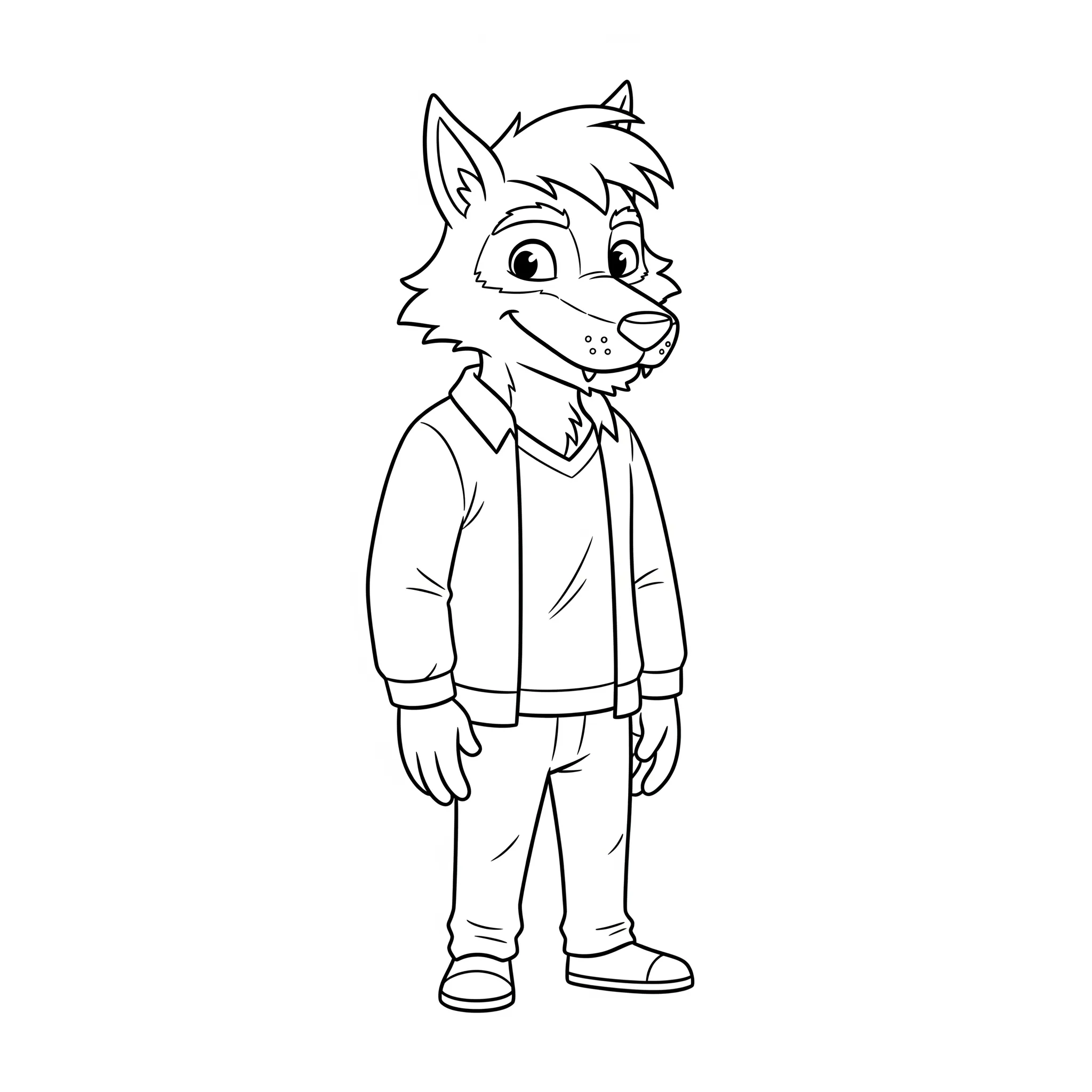 a imprimer coloriage Loup Garou (Wayne) Joueur gratuit