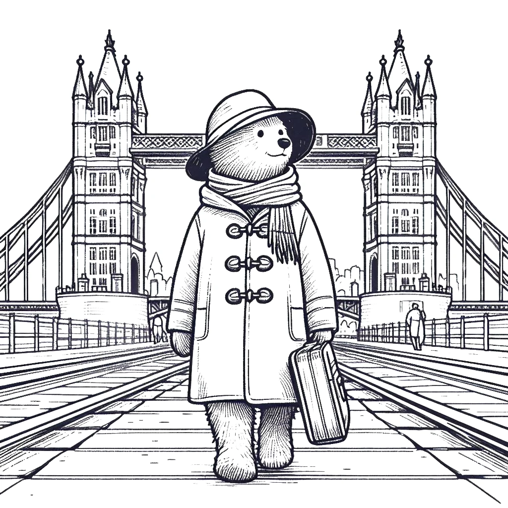 télécharger coloriage Paddington gratuit