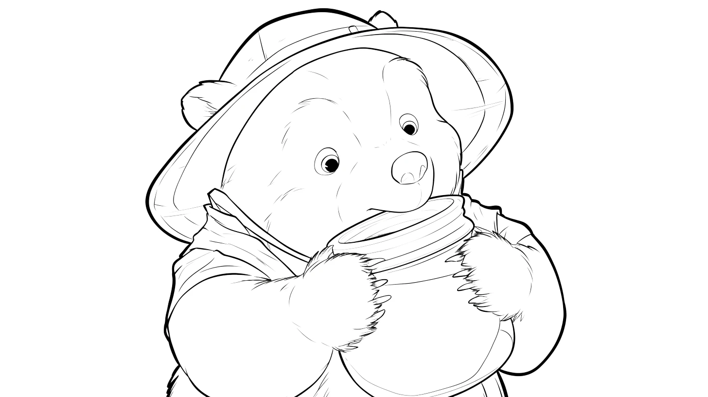 coloriage Paddington pour enfants a imprimer