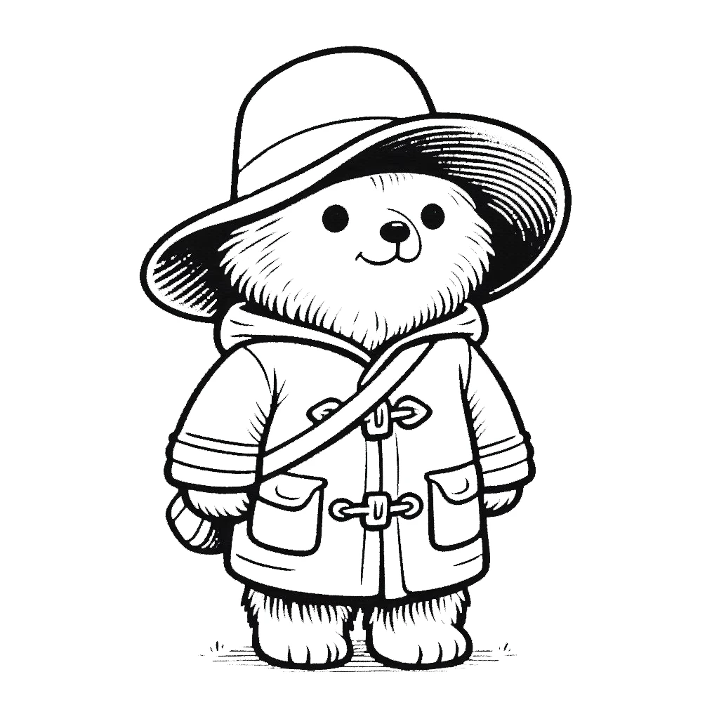 coloriage Paddington à imprimer pour enfant de 12 ans 1