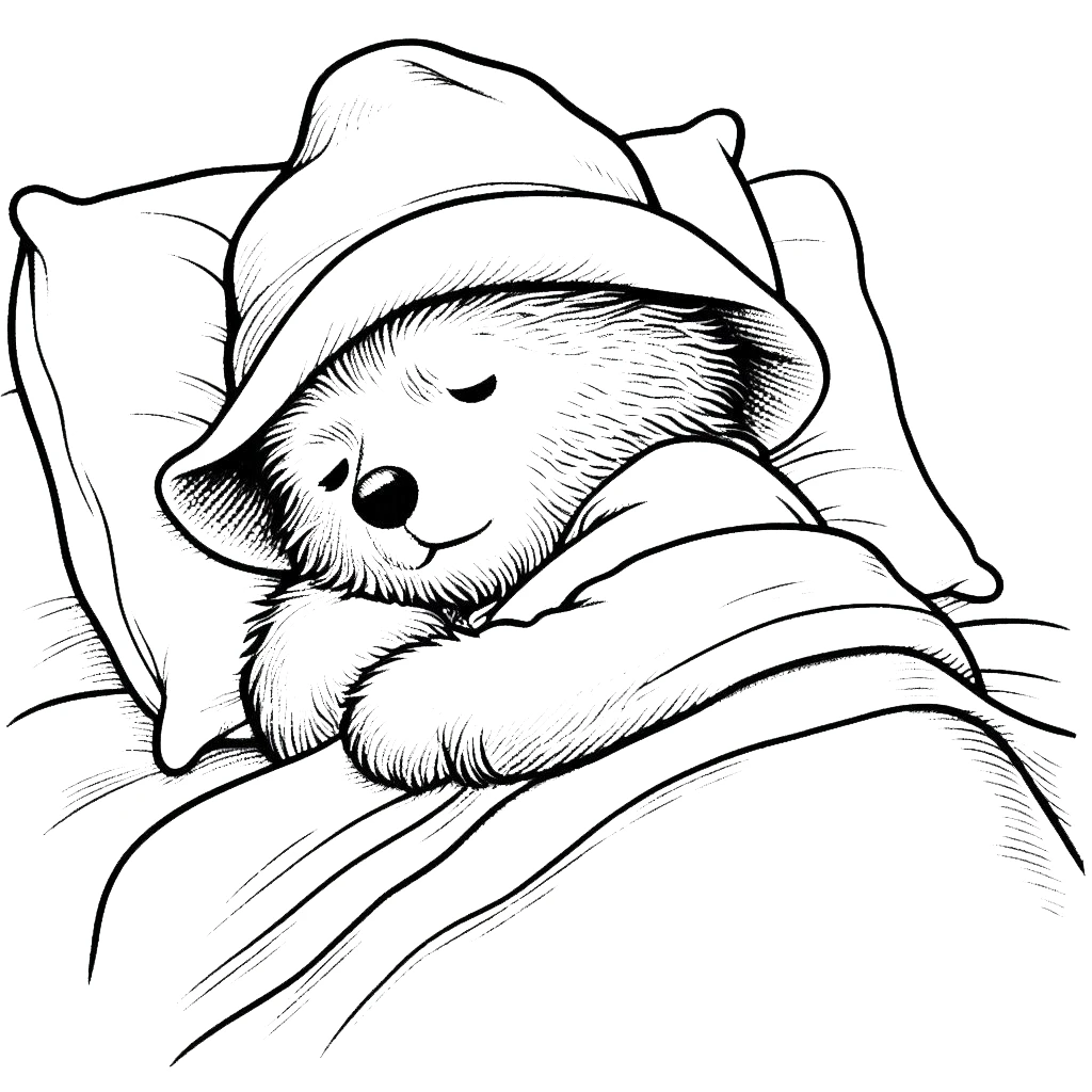 coloriage Paddington a imprimer