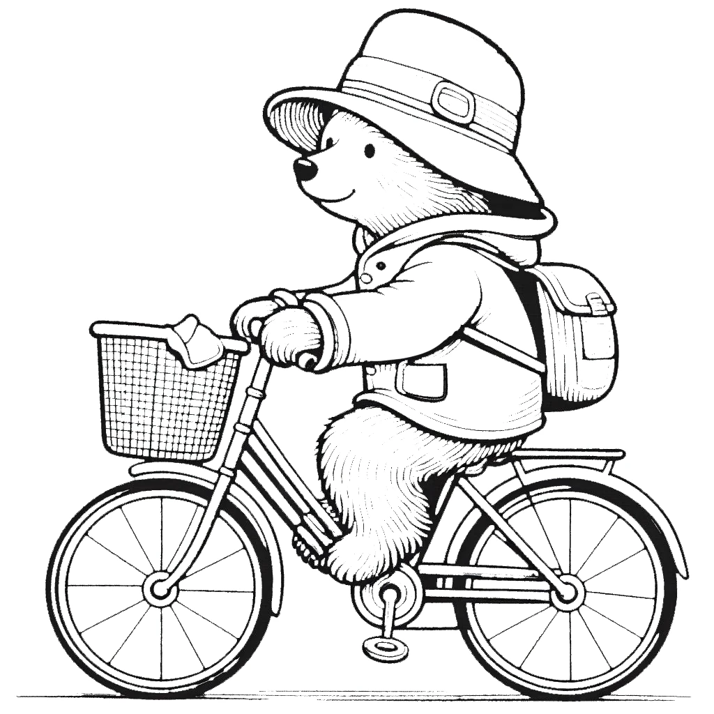 coloriage Paddington pour enfant de 4 ans 1