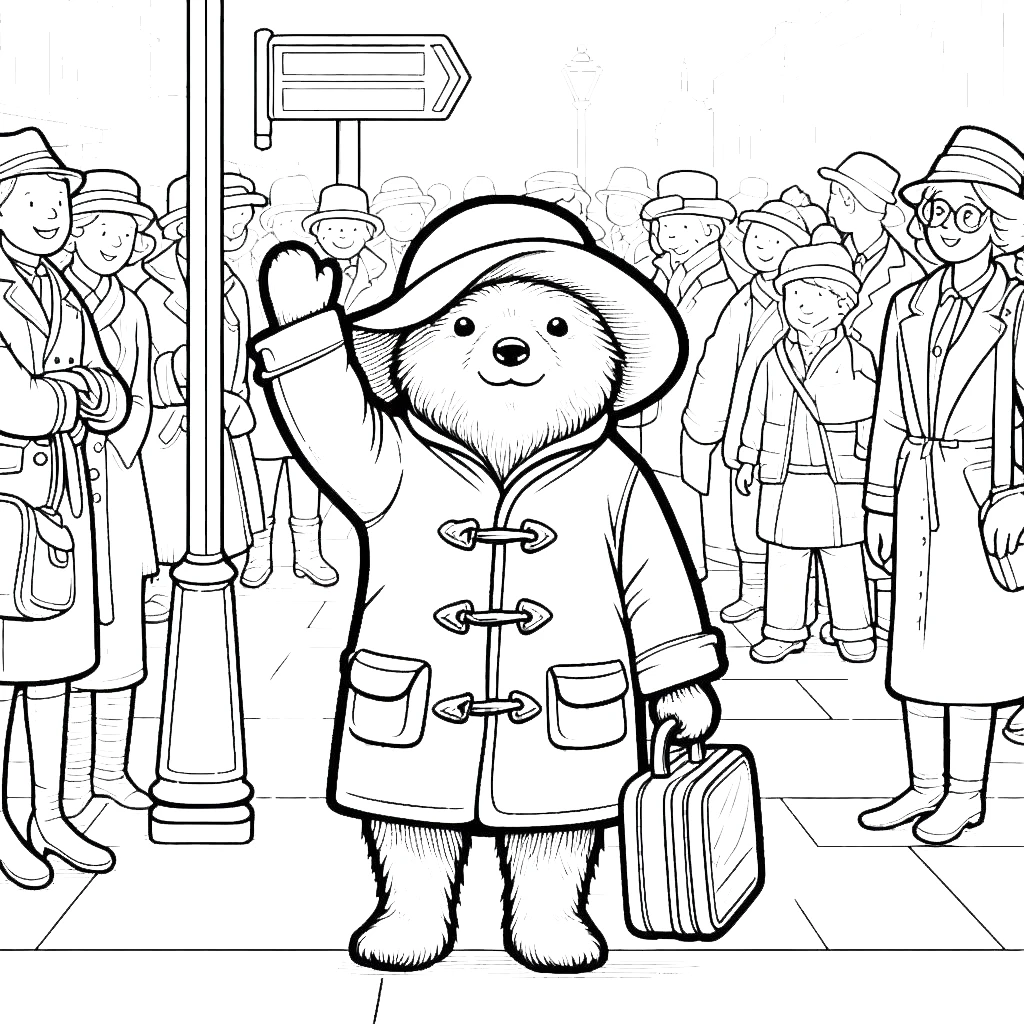 imprimer coloriage Paddington pour enfant 1