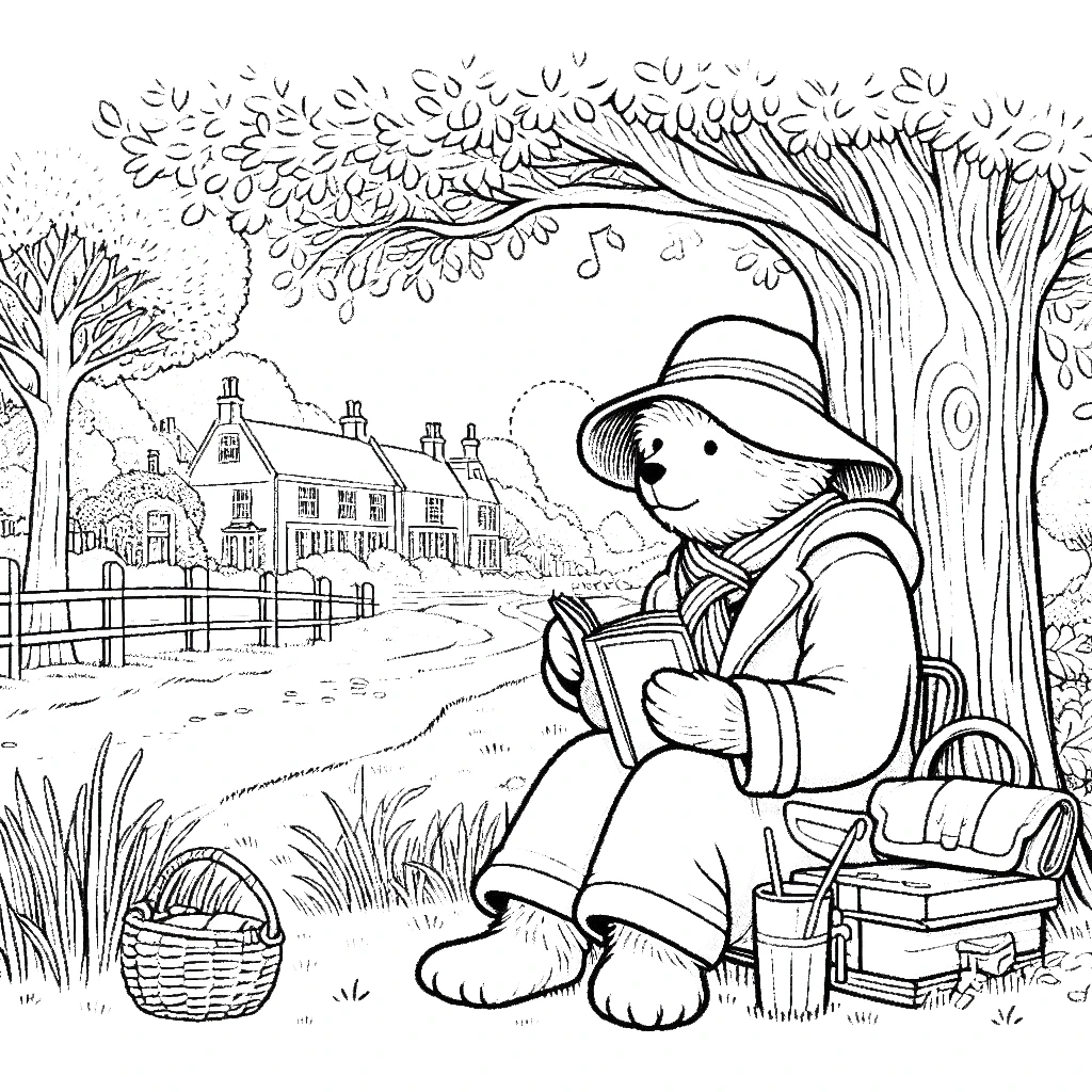 imprimer coloriage Paddington pour enfant 2