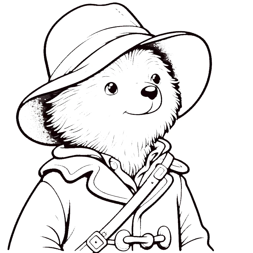 coloriage Paddington a colorier en ligne