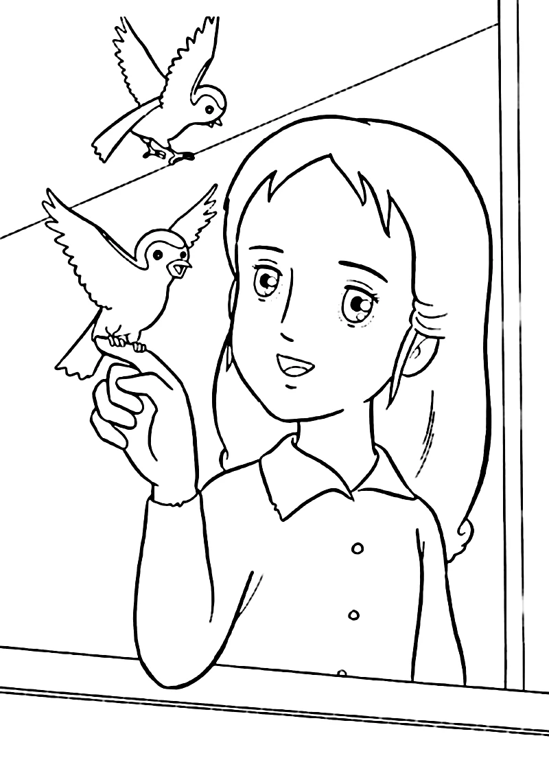 imprimer coloriage Princesse Sarah gratuit