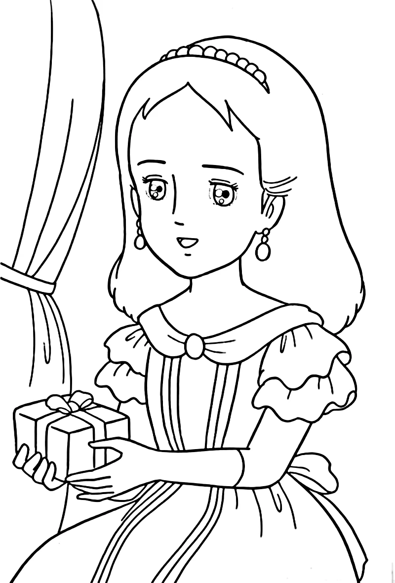 coloriage Princesse Sarah à imprimer pdf gratuit