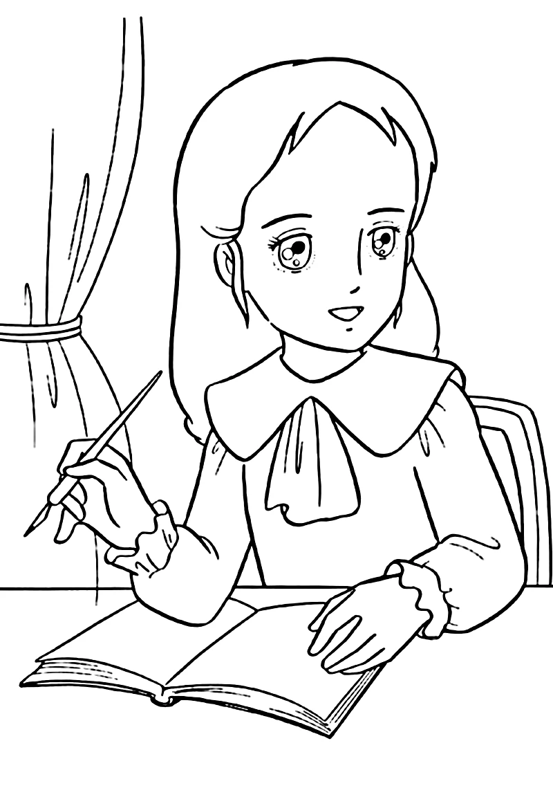 coloriage Princesse Sarah gratuit a imprimer 1