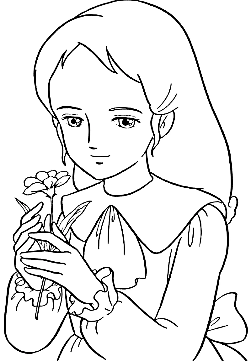 coloriage Princesse Sarah pour enfant de 2 ans