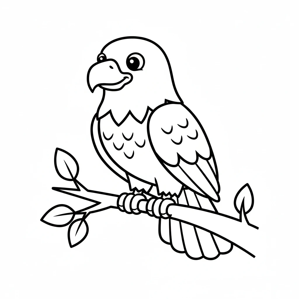 coloriage Pygargues à Tête Blanche gratuit