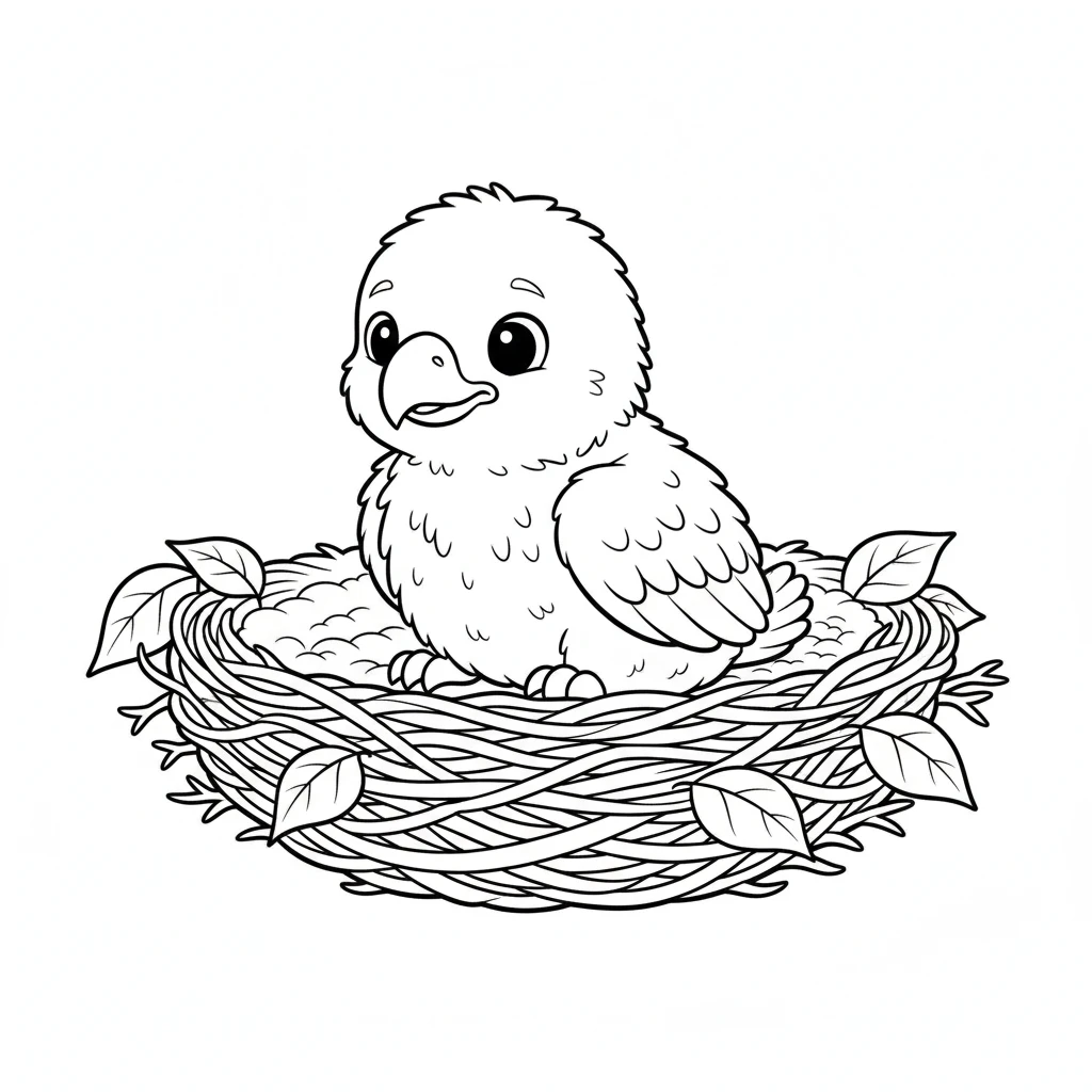 coloriage Pygargues à Tête Blanche a telecharger