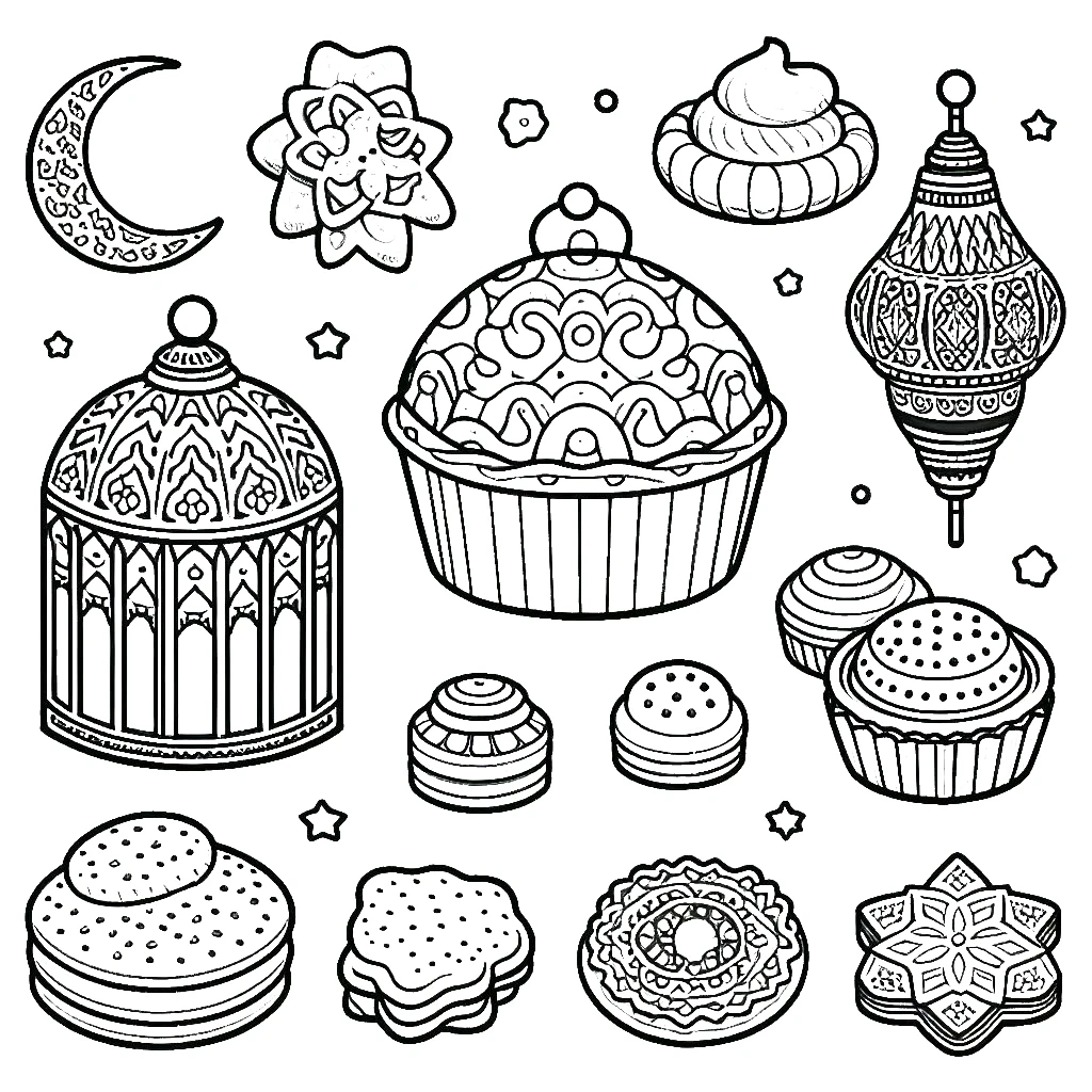 coloriage Ramadan a colorier en ligne