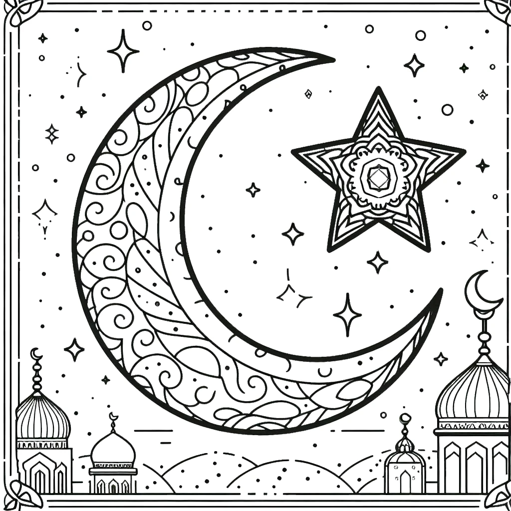 imprimer coloriage Ramadan gratuit