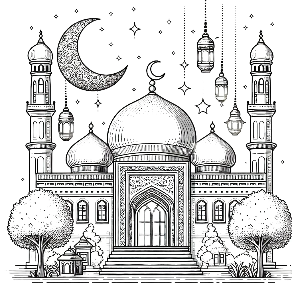 coloriage Ramadan a imprimer 1