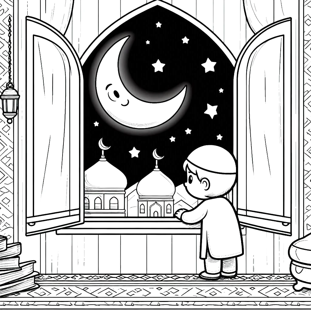 coloriage Ramadan a dessiner en ligne