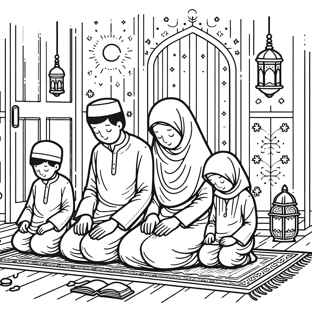 coloriage Ramadan à imprimer