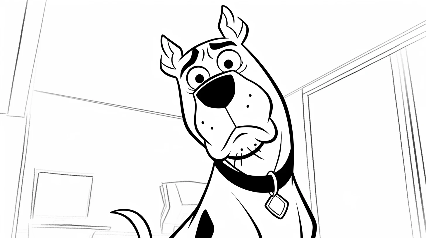 coloriage Scooby Doo de pour enfants