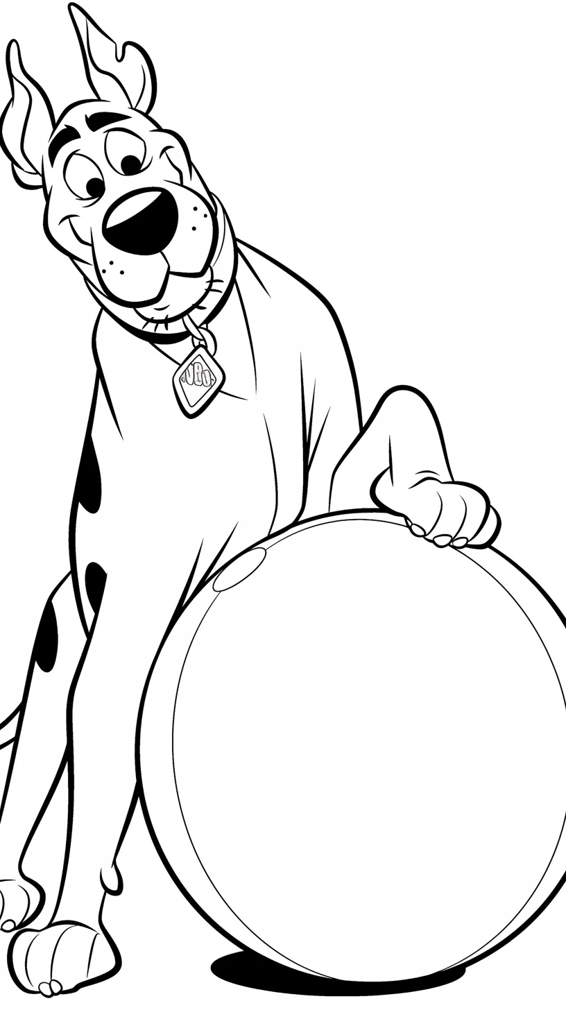 coloriage Scooby Doo à imprimer gratuit