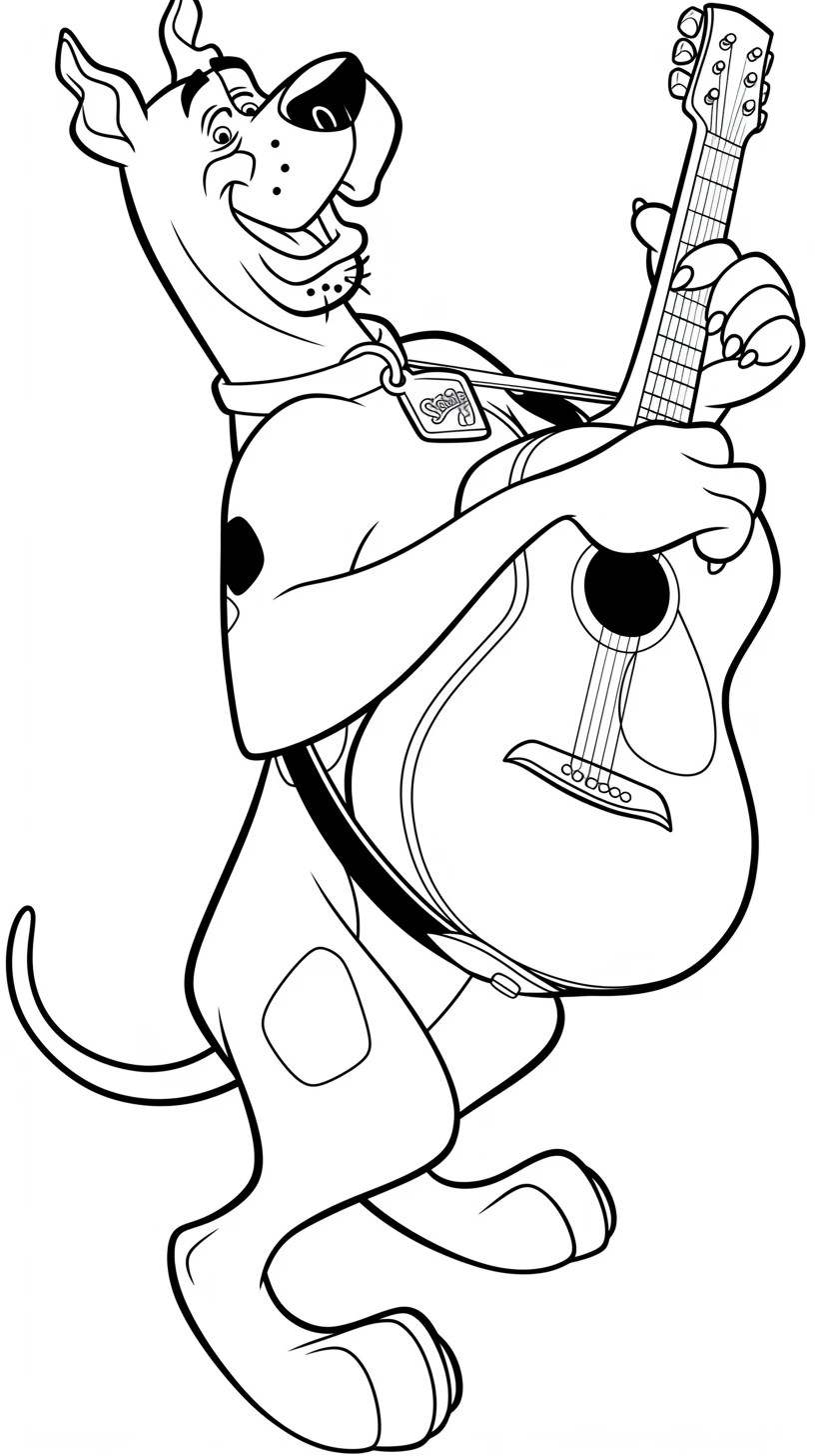 coloriage Scooby Doo pour enfant de à imprimer 1