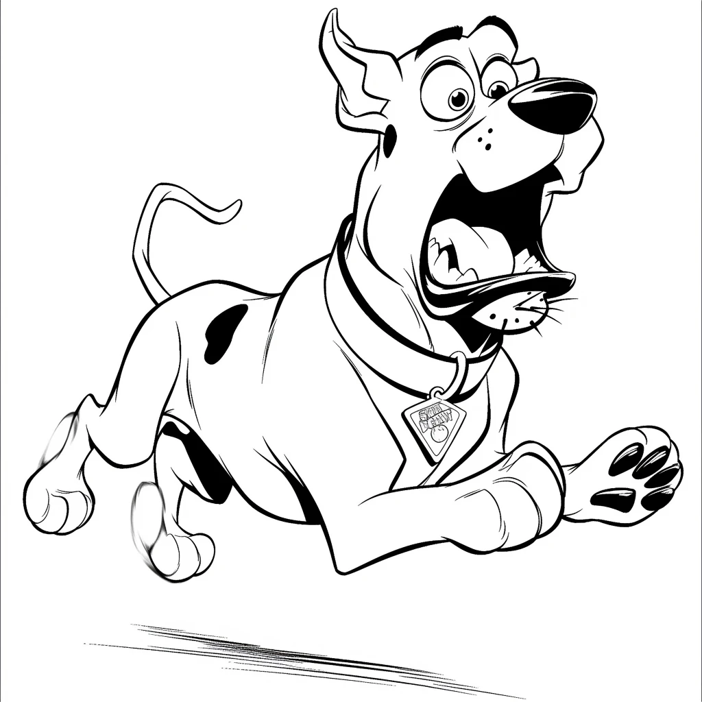 image pour coloriage Scooby Doo enfant