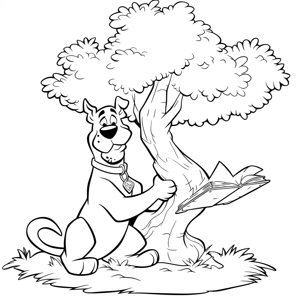 coloriage Scooby Doo pour enfant de à imprimer 2