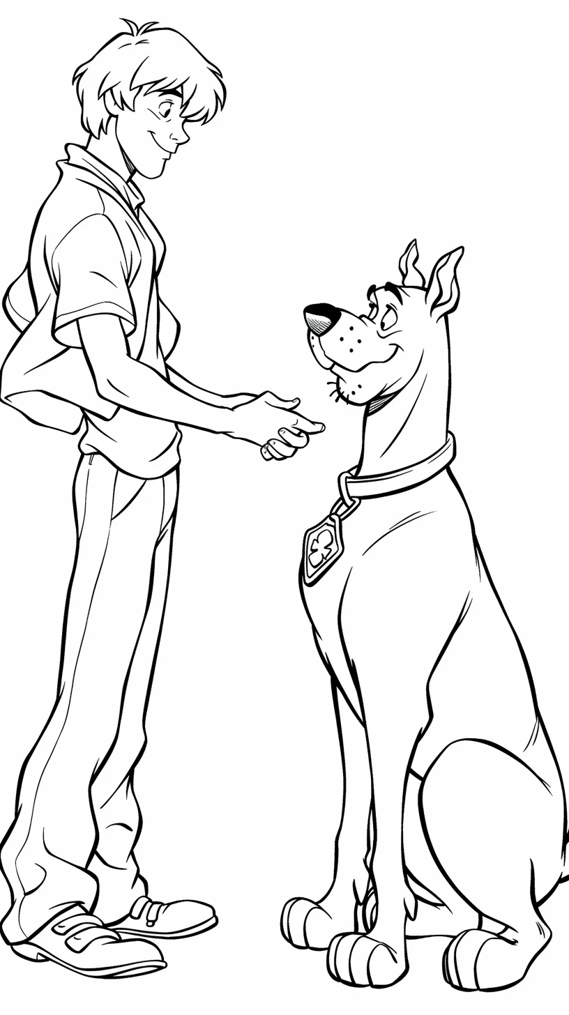 coloriage Scooby Doo pour bebe a imprimer