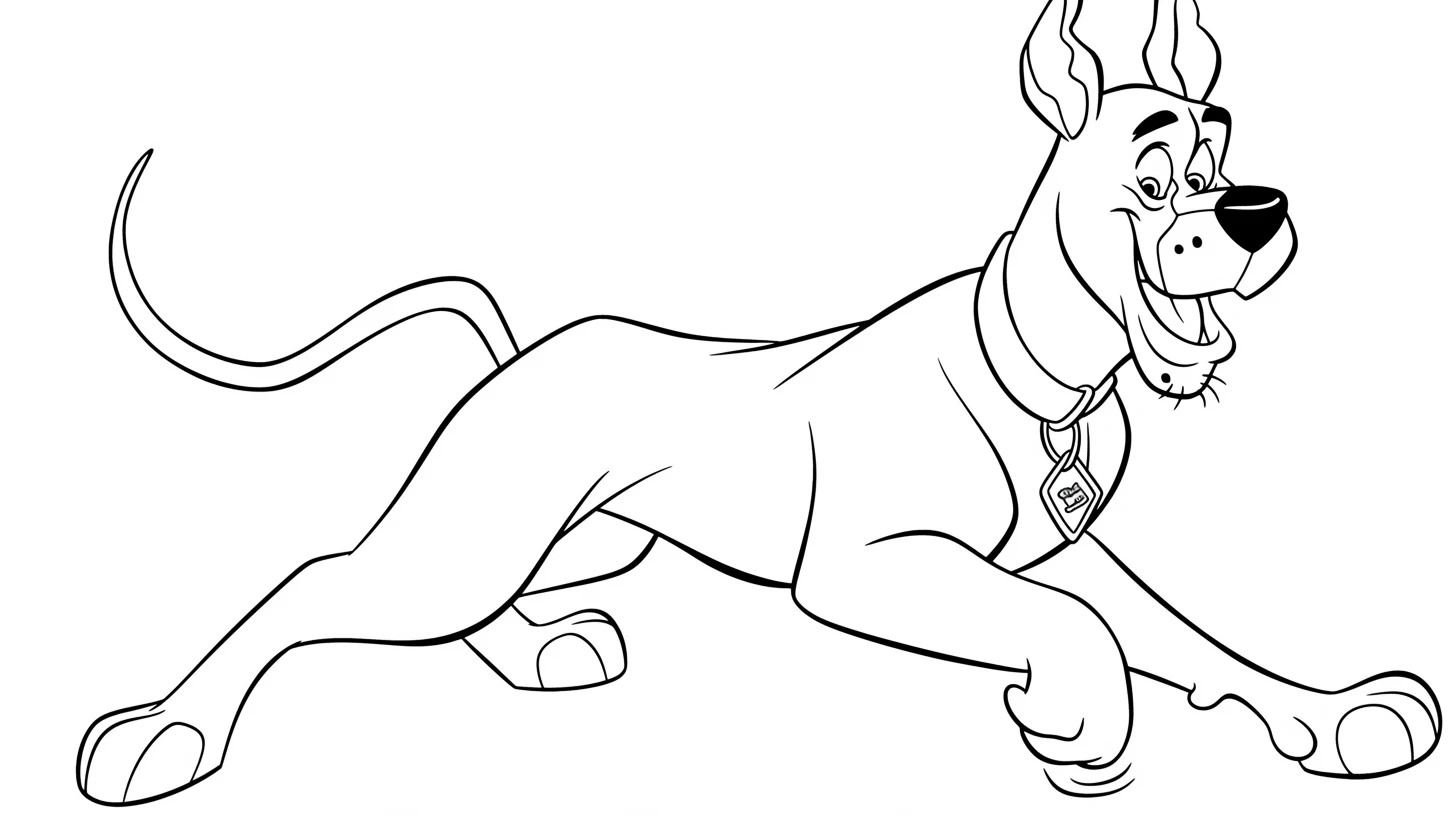 imprimer coloriage Scooby Doo pour enfant