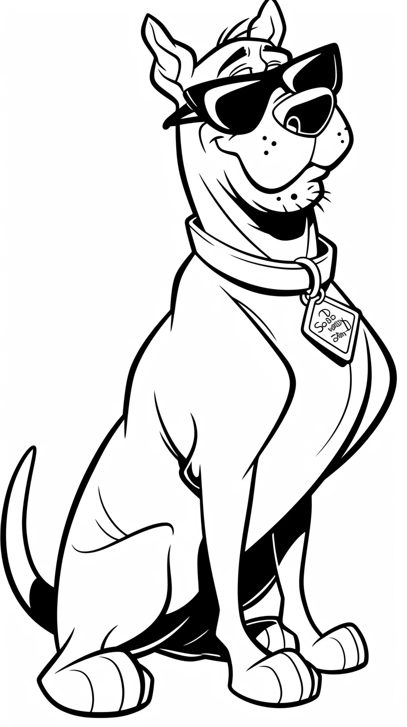 coloriage Scooby Doo a imprimer gratuit