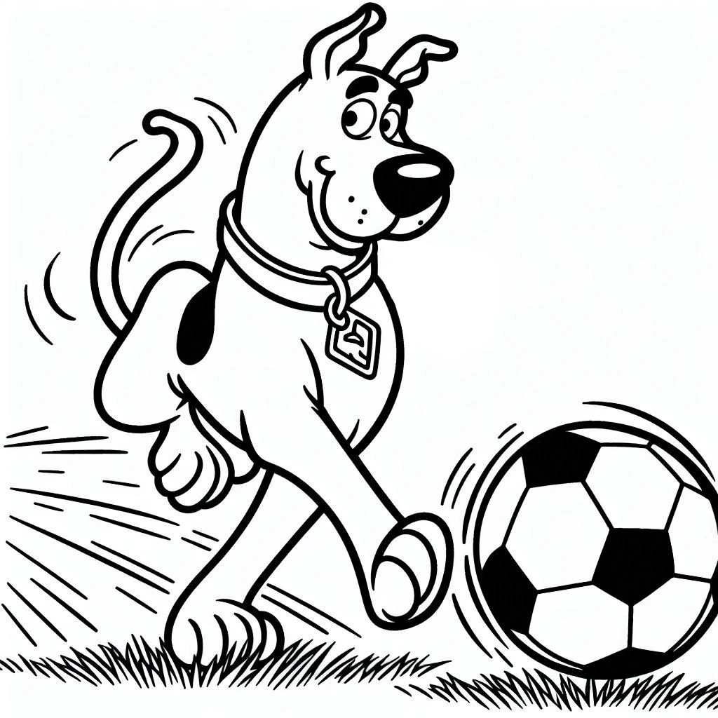 coloriage Scooby Doo gratuit a imprimer