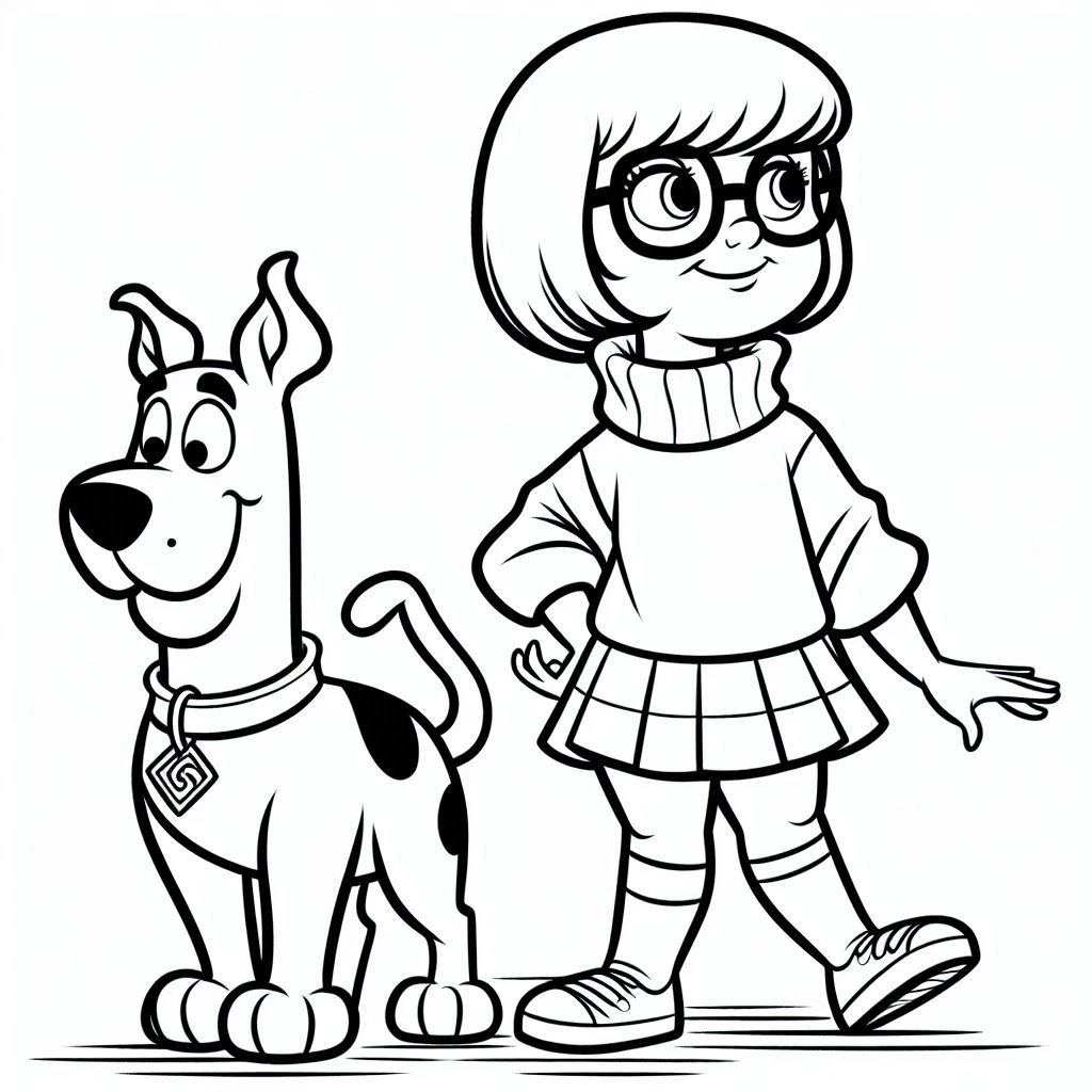 coloriage Scooby Doo à imprimer a4 1