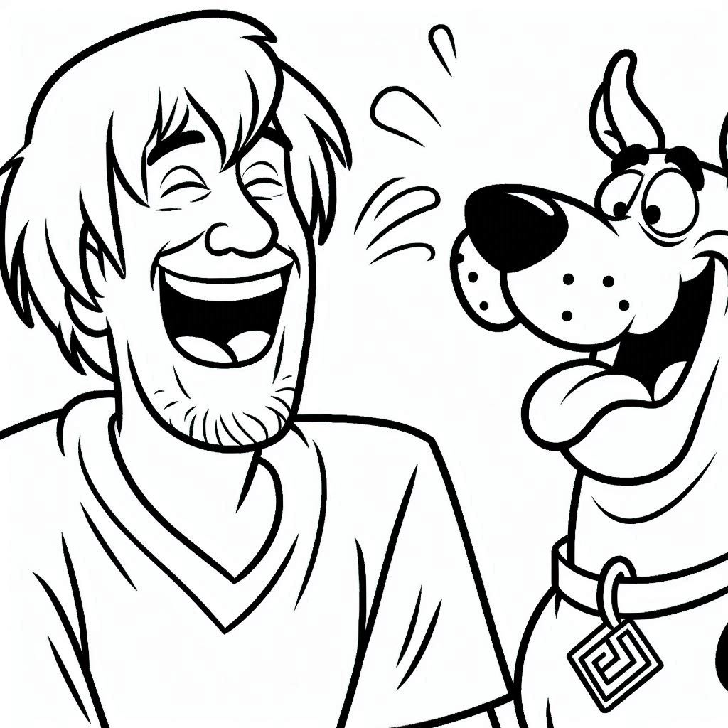 a imprimer coloriage Scooby Doo gratuit