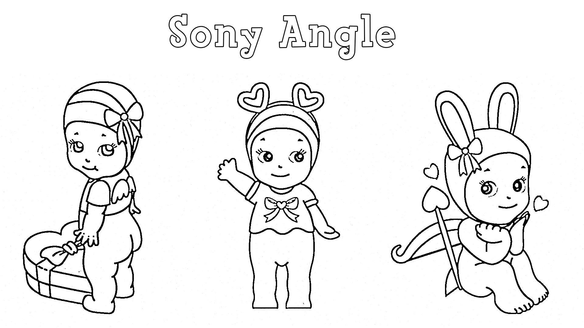 coloriage Sonny Angle et découpage à imprimer 1