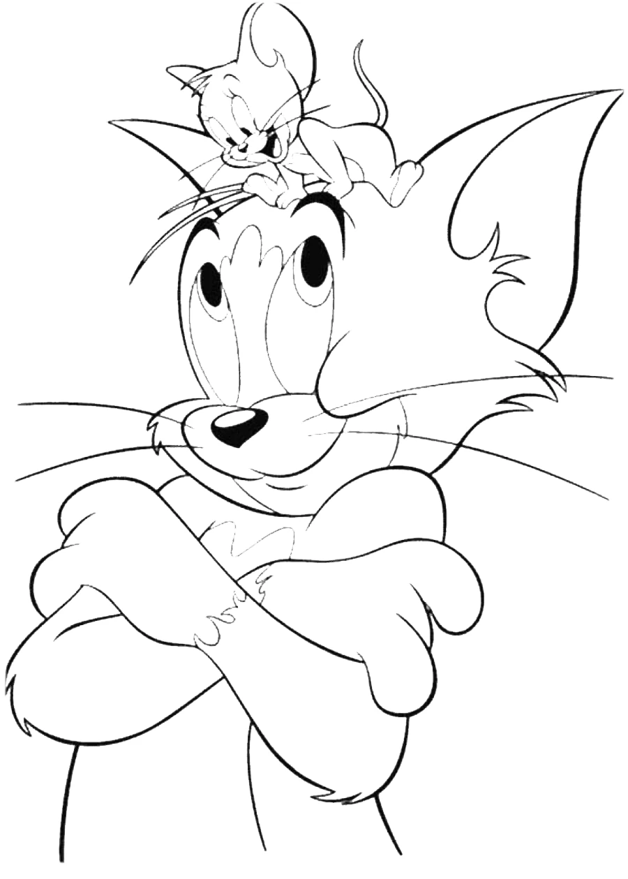 coloriage Tom and Jerry a imprimer