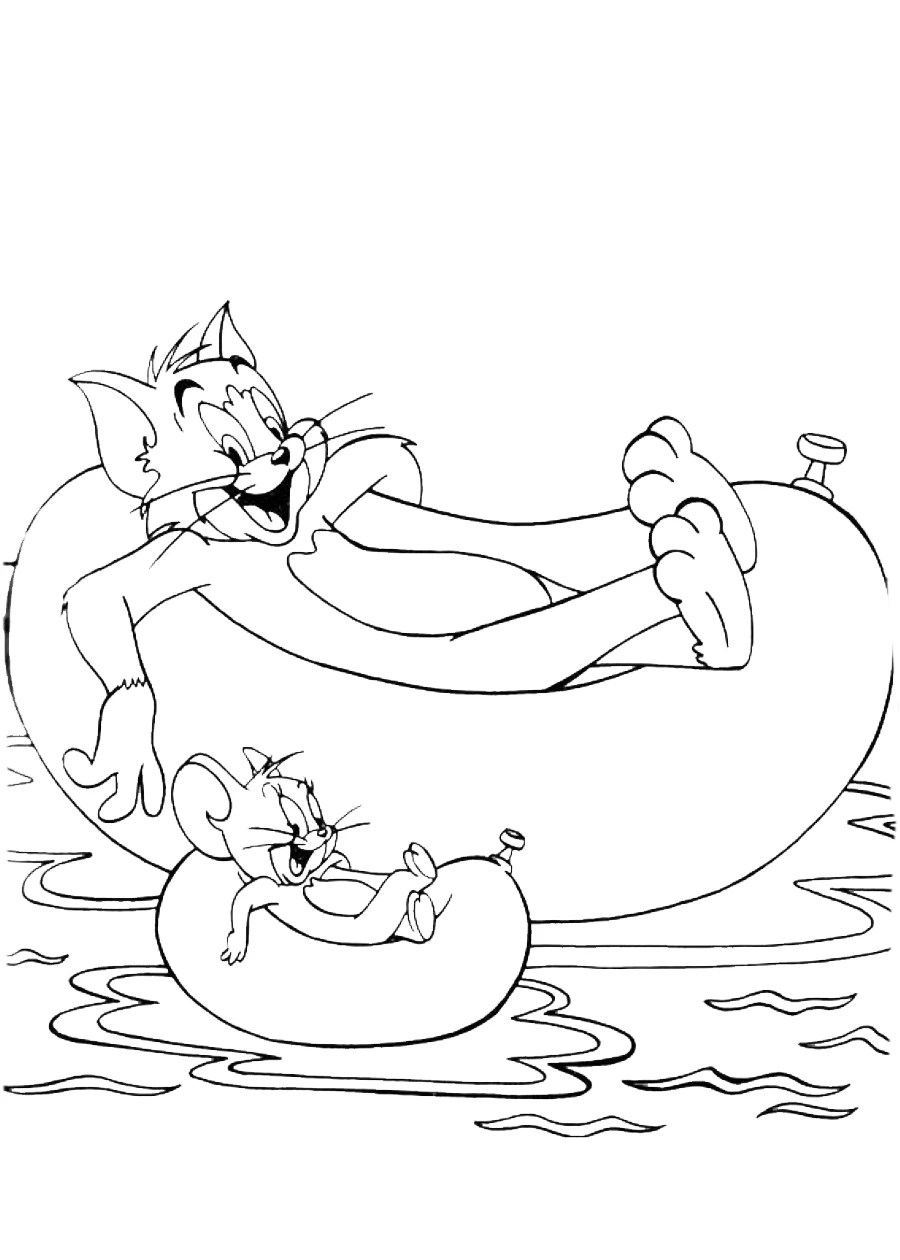 coloriage Tom and Jerry à imprimer pdf gratuit 1