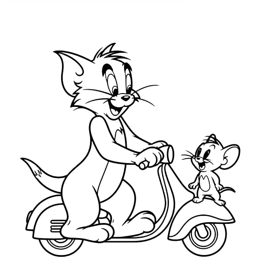 coloriage Tom and Jerry gratuit