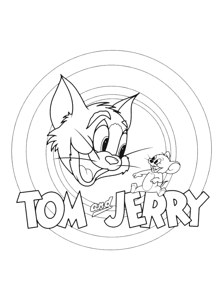 coloriage Tom and Jerry à imprimer pdf gratuit 2