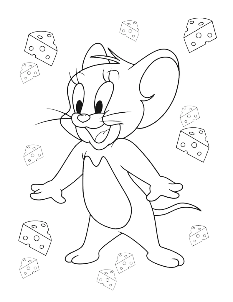 coloriage Tom and Jerry à imprimer gratuitement pdf