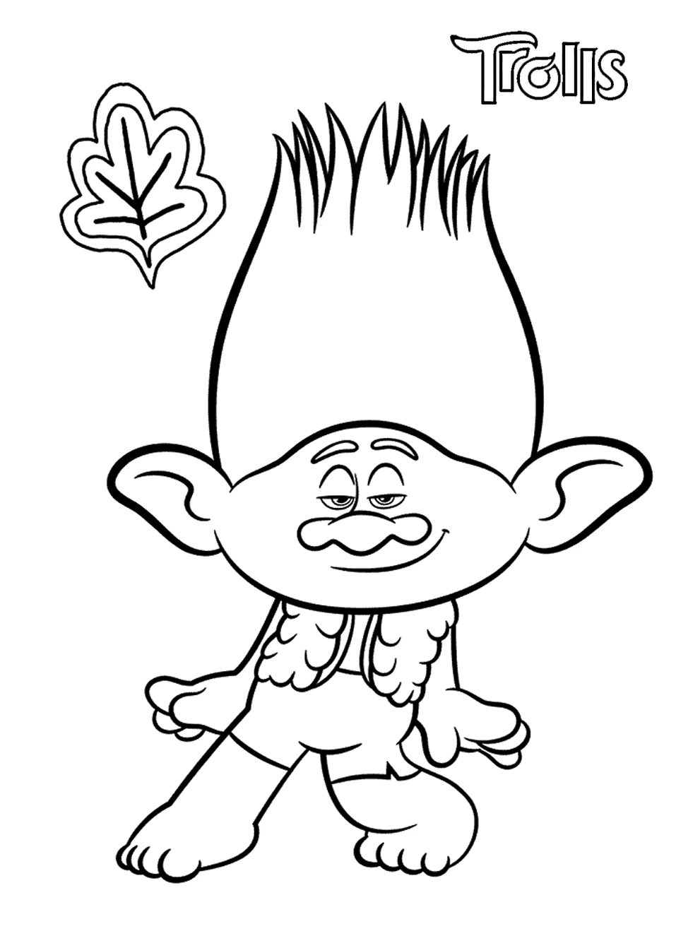 coloriage Trolls gratuit en ligne