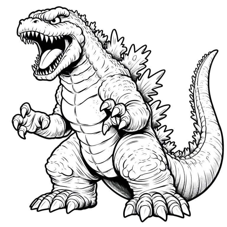 Coloriage Godzilla