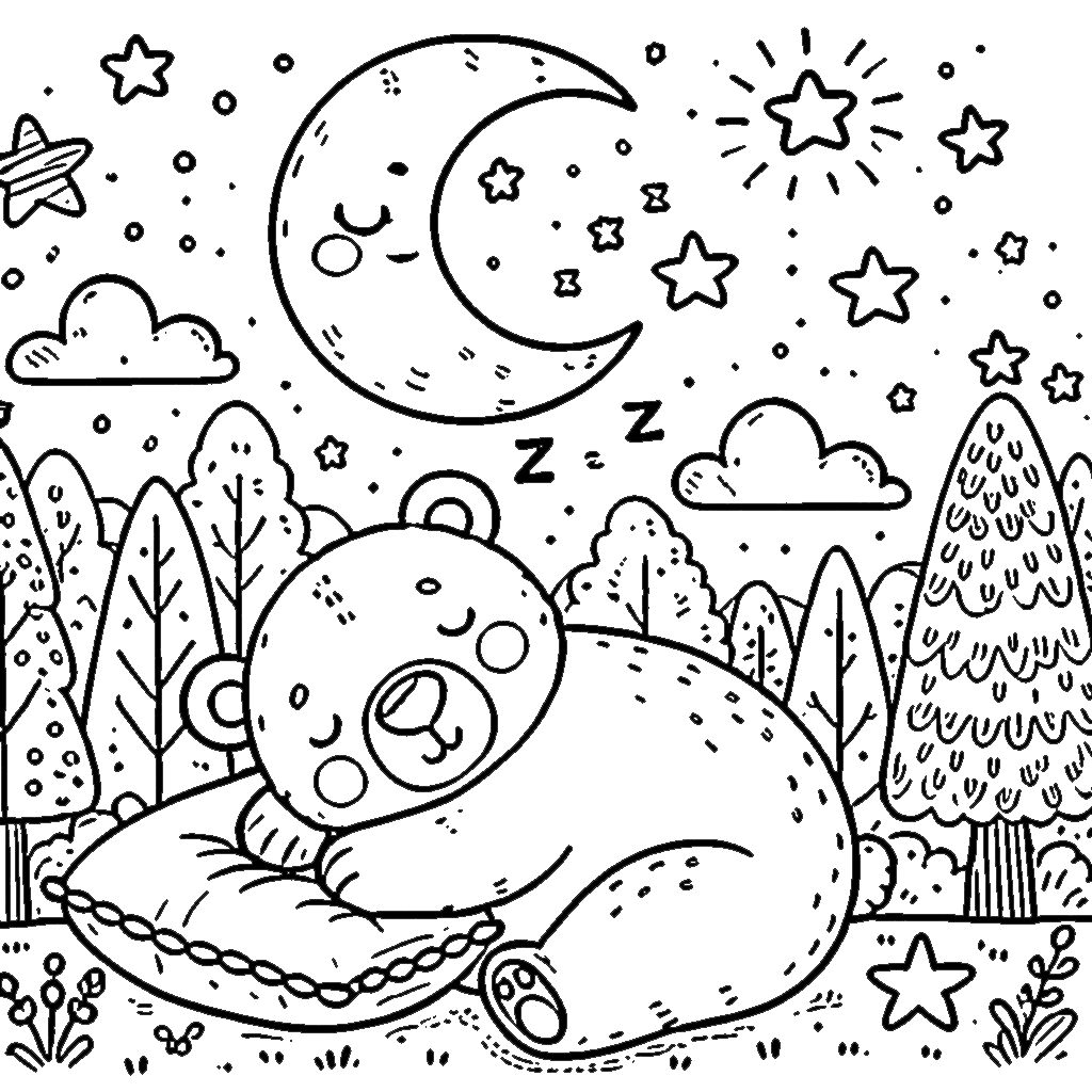 coloriage Lune gratuit en ligne