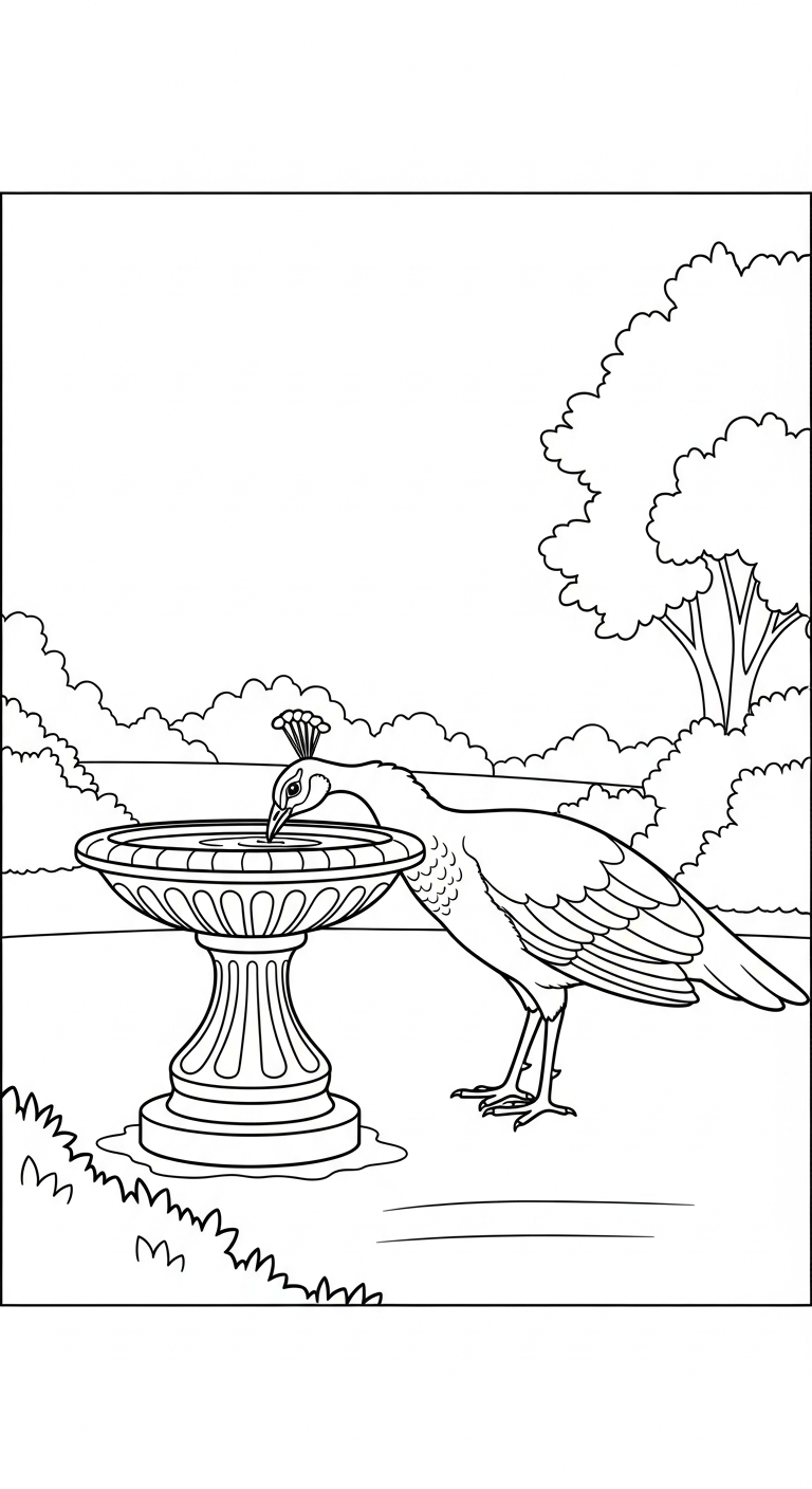 télécharger coloriage Paon updated gratuit