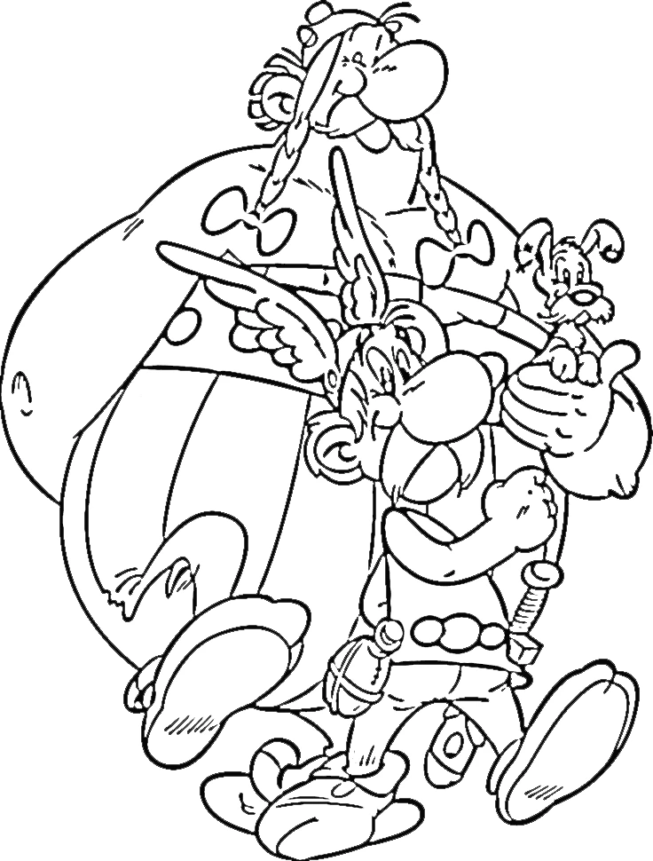 image pour coloriage Asterix enfant