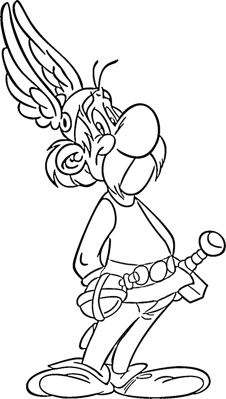 coloriage Asterix pour enfant