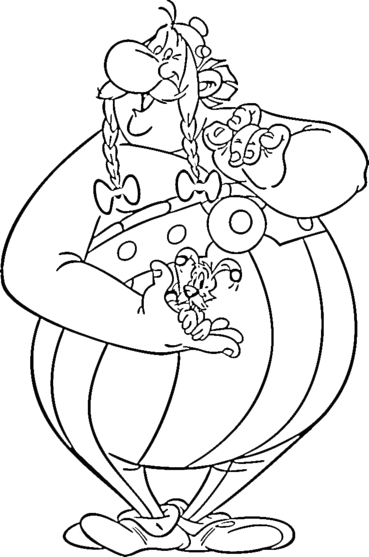 image de coloriage Asterix pour enfant