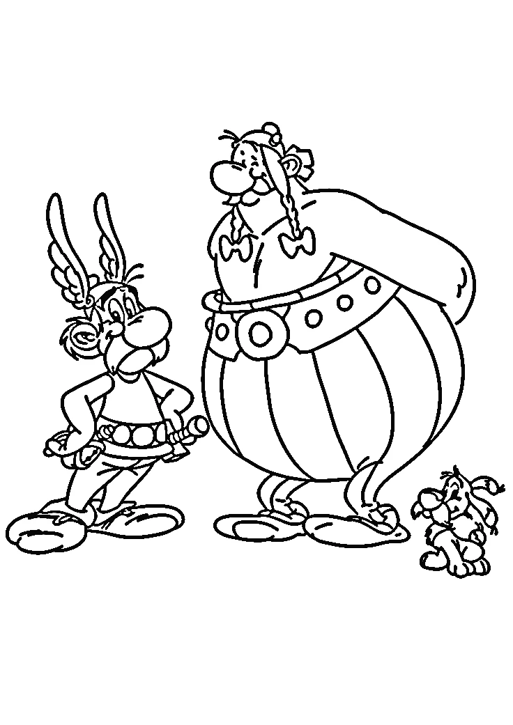 coloriage Asterix a imprimer