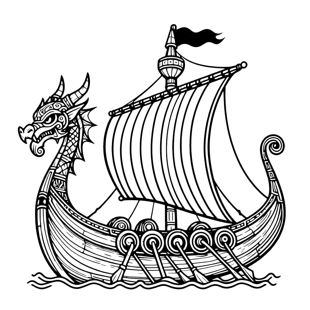 coloriage Bateau Pirate a colorier en ligne