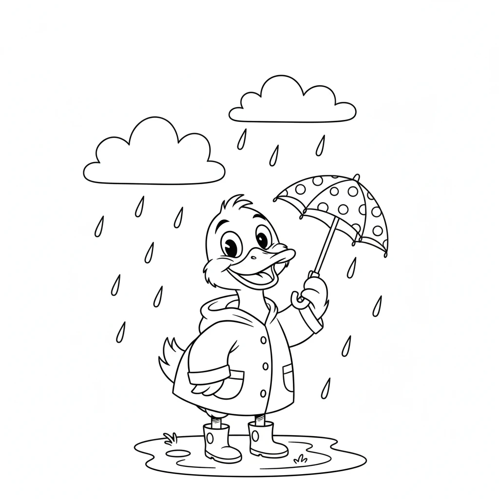 coloriage Canard a imprimer