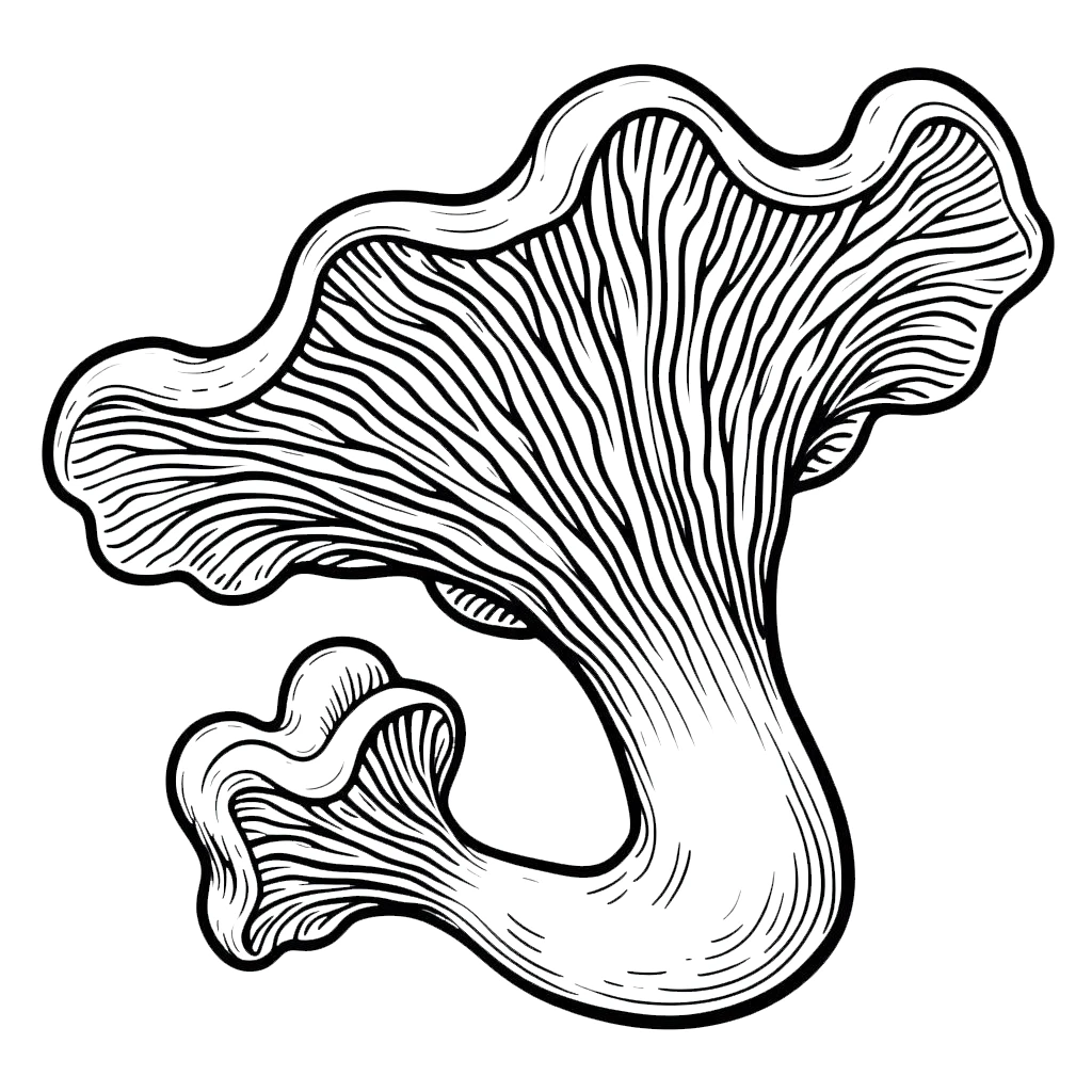 coloriage Champignon à imprimer pour enfant de 12 ans